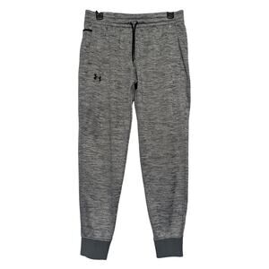 Under Armour Pants Youth XL Gray ColdGear Joggers Athletic Pockets Fleece Boys